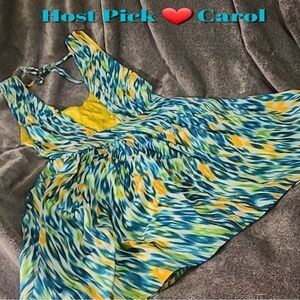 WAS  $99.  CHICO DO & BE  Fit and flare sleeveless mini dress with ties